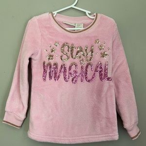 Stay Magical Sequin Cozy Sweatshirt - Cynthia Rowley Girls 4